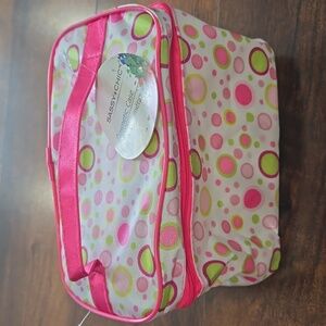 NWT Sassy+chic polka dot cosmetic case